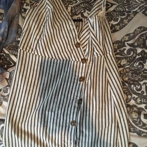 Midi button down dress